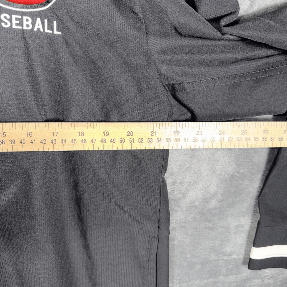Adidas Mens G Baseball Climalite Full Zip Track‎ Jacket Size L Black - Picture 5 of 7